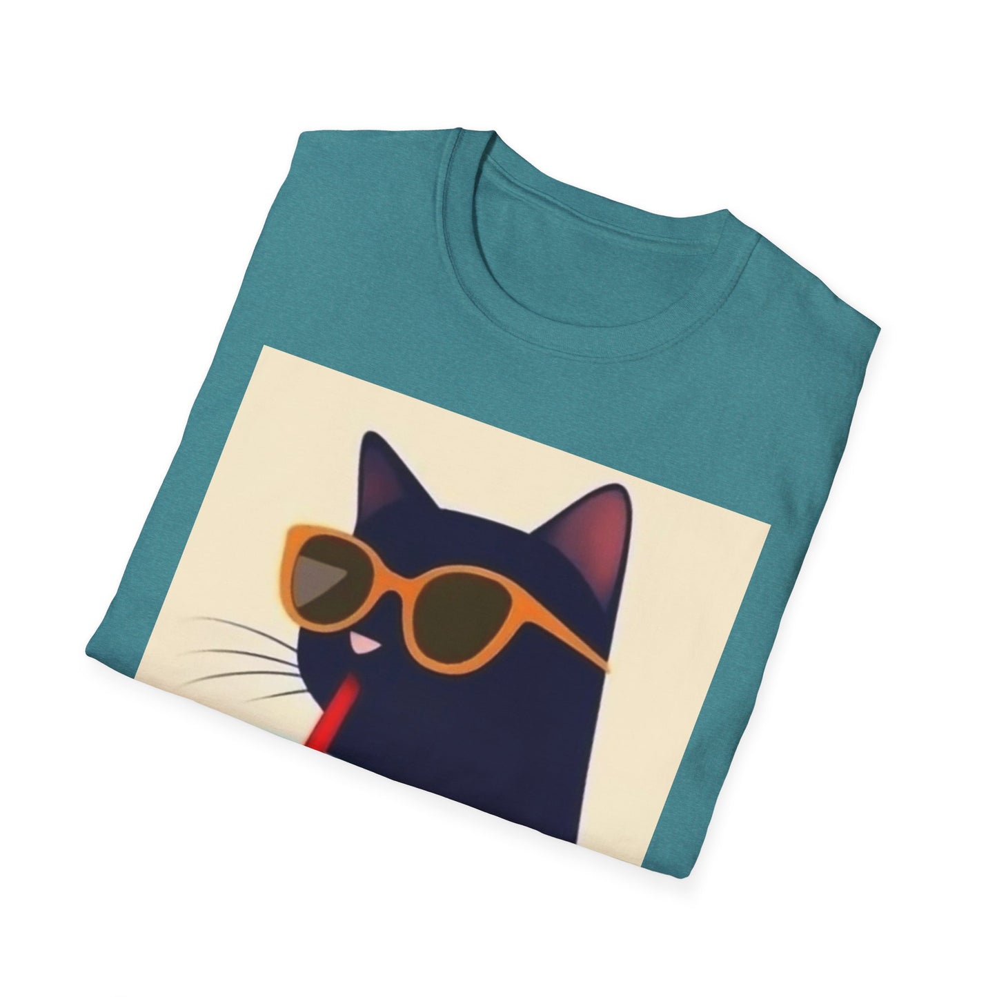 Chill Cat Unisex Softstyle T-Shirt - Perfect for Cat Lovers