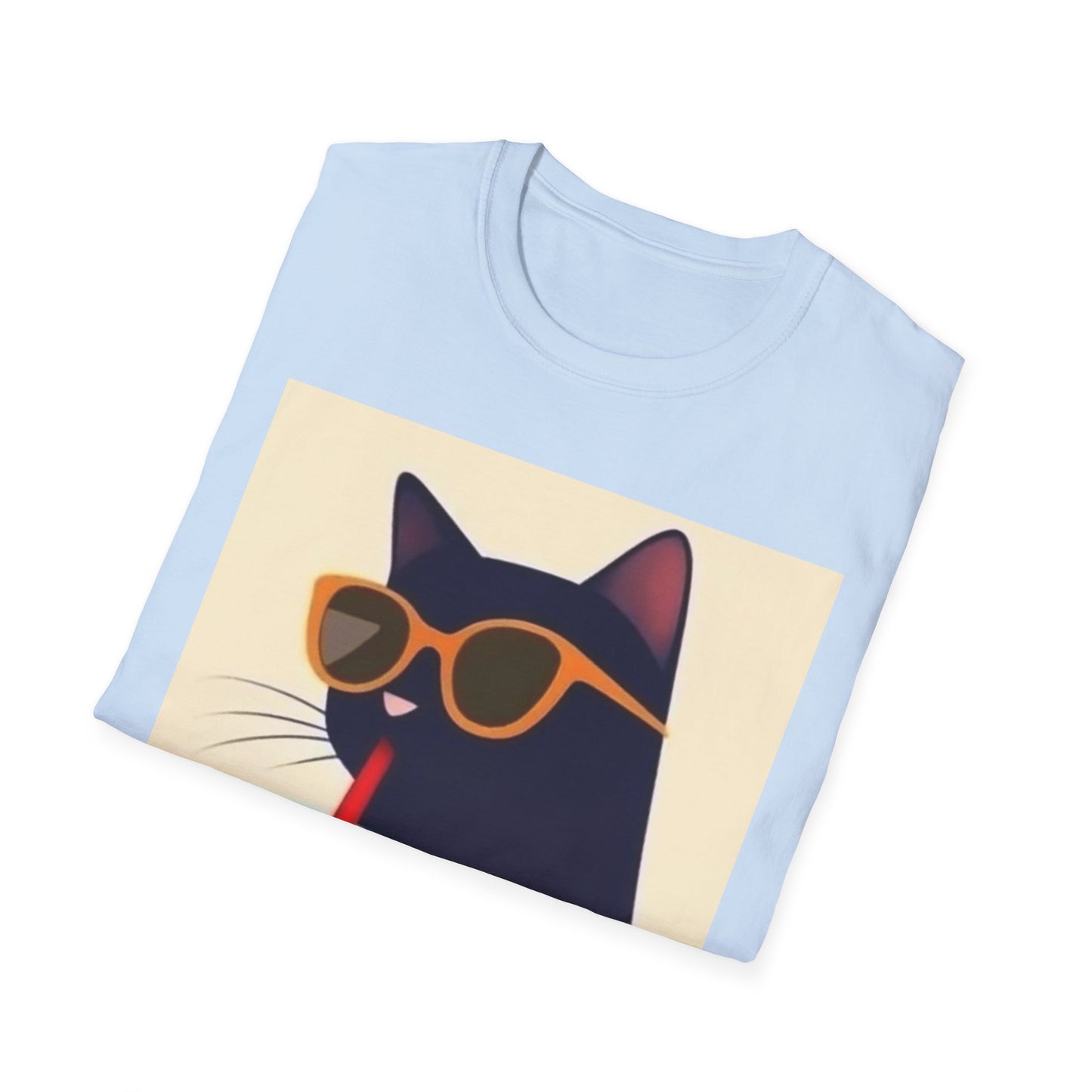 Chill Cat Unisex Softstyle T-Shirt - Perfect for Cat Lovers