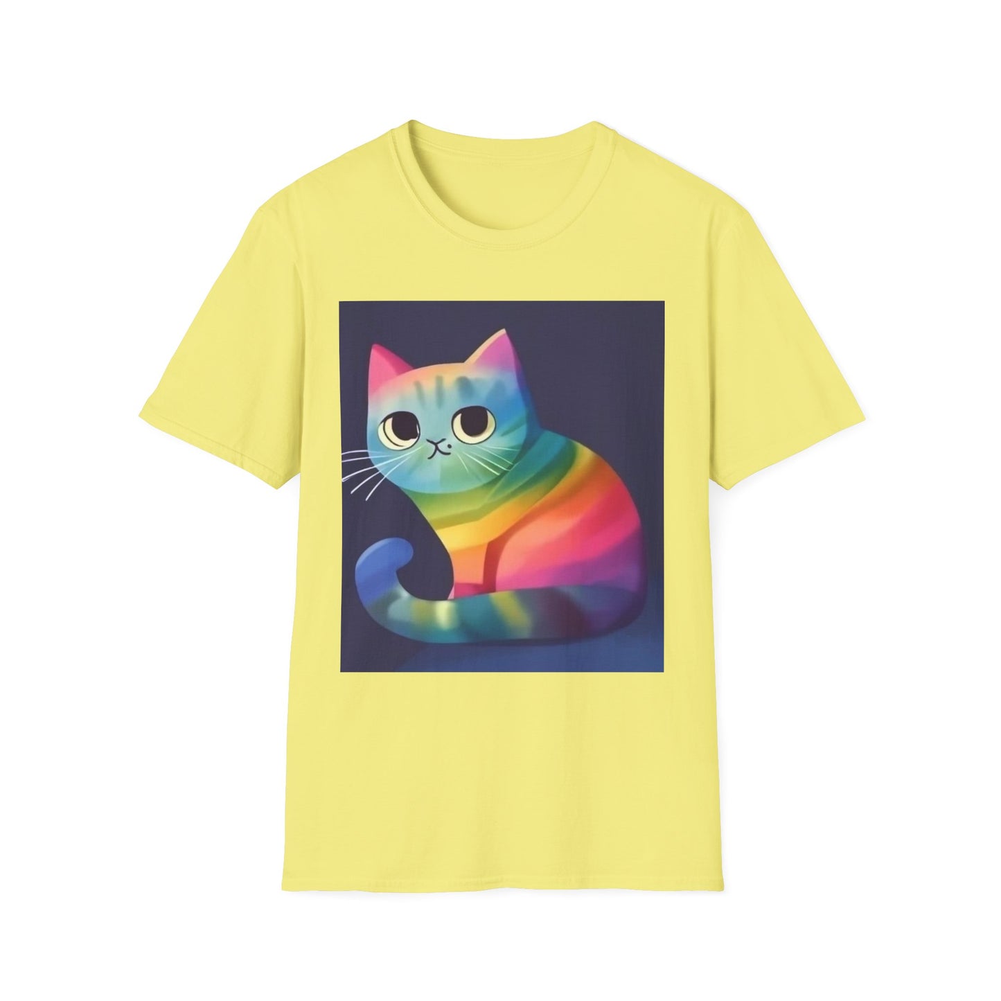 Colorful Tee for Cat Lovers