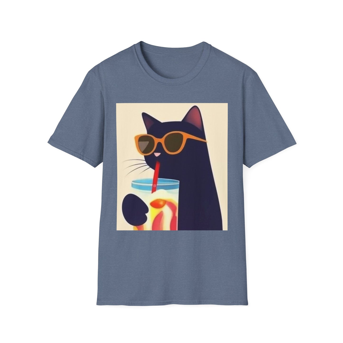 Chill Cat Unisex Softstyle T-Shirt - Perfect for Cat Lovers