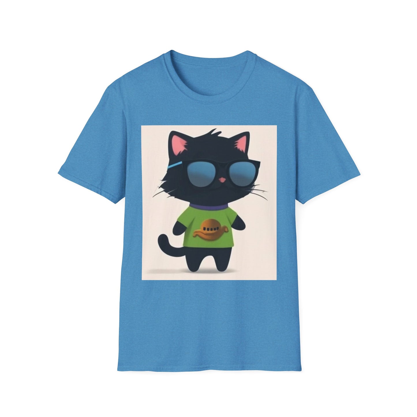 Cool Cat Unisex Softstyle T-Shirt - Fun & Playful Design for Cat Lovers