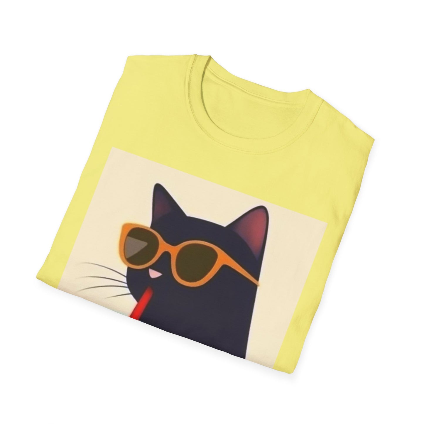 Chill Cat Unisex Softstyle T-Shirt - Perfect for Cat Lovers