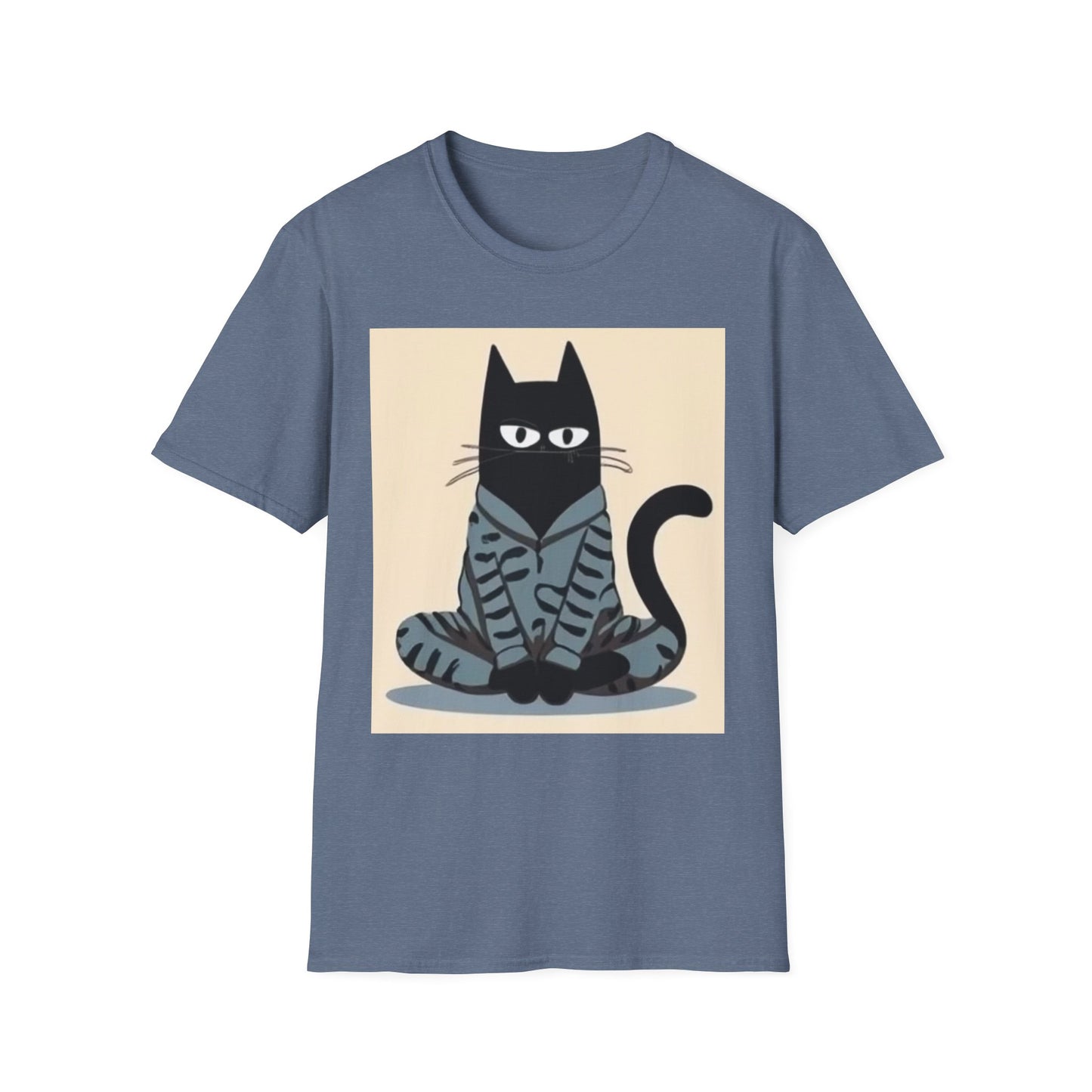 Cool Cat Graphic Unisex Softstyle T-Shirt - Fun & Stylish for Cat Lovers