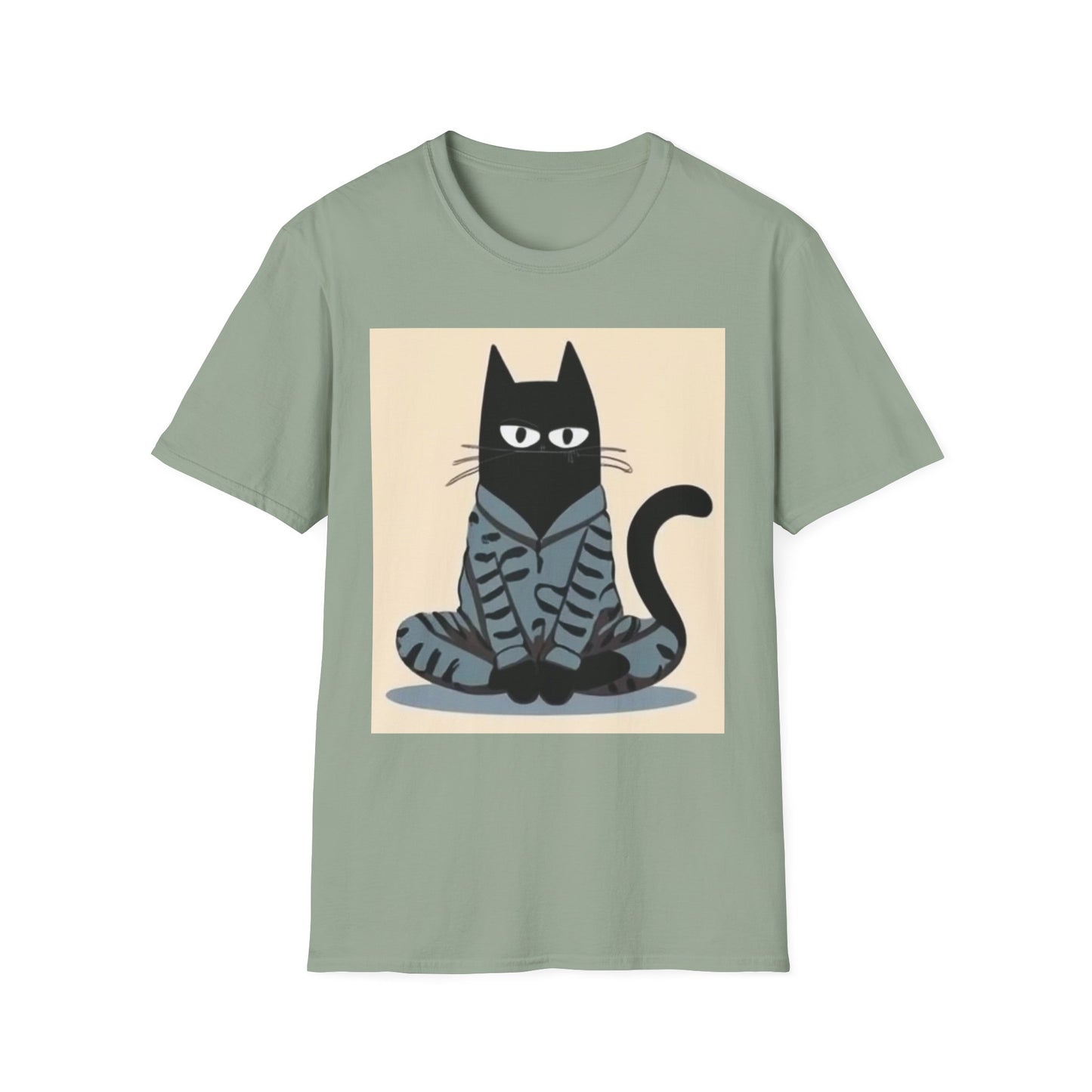 Cool Cat Graphic Unisex Softstyle T-Shirt - Fun & Stylish for Cat Lovers