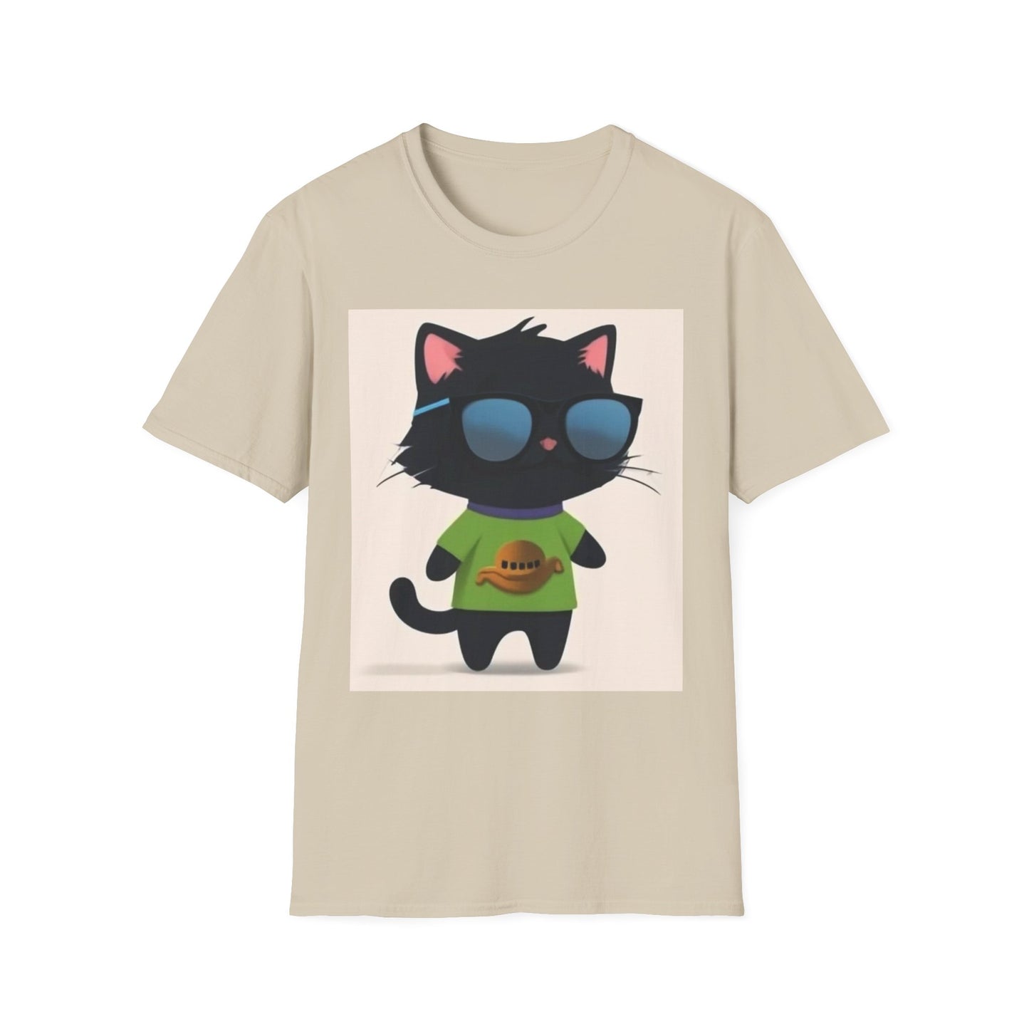 Cool Cat Unisex Softstyle T-Shirt - Fun & Playful Design for Cat Lovers