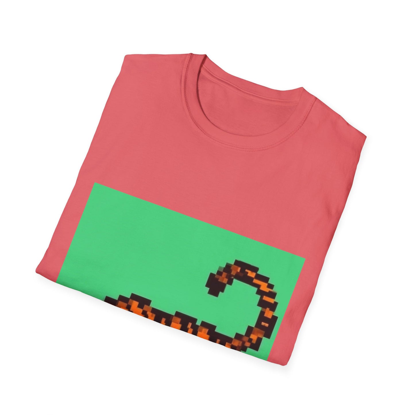 Unisex Softstyle T-Shirt Tiger Pixel Art