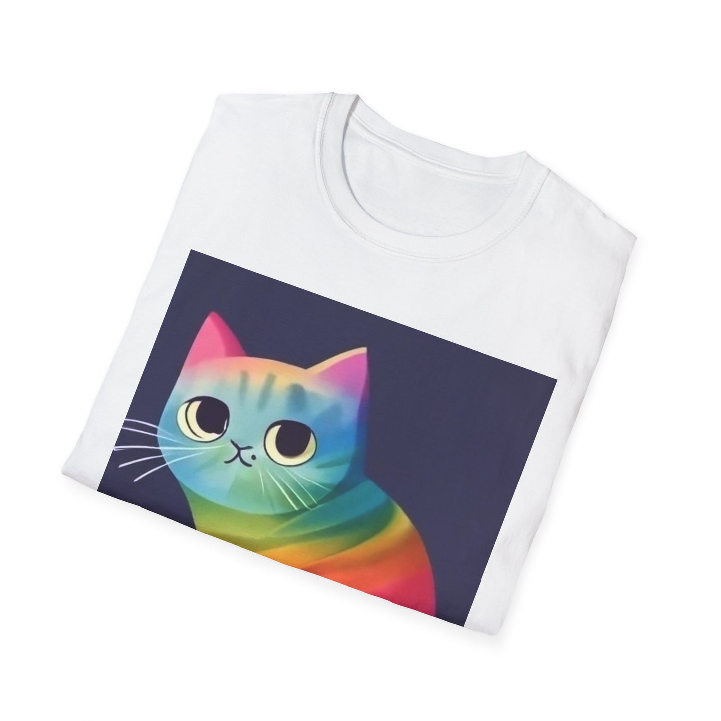 Colorful Tee for Cat Lovers